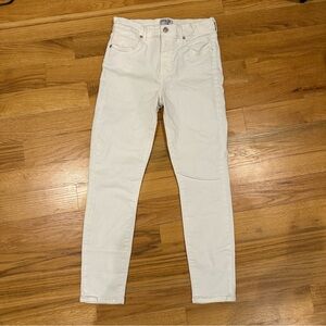 Agolde White Skinny Jeans